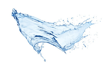 Water splashing isolated on white background 