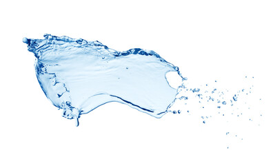 Water splashing isolated on white background 