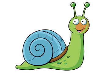 Illustration of Grove snail isolated.