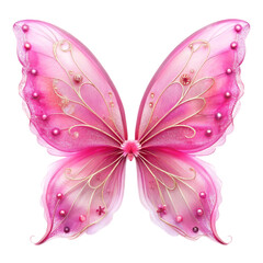 butterfly on pink background