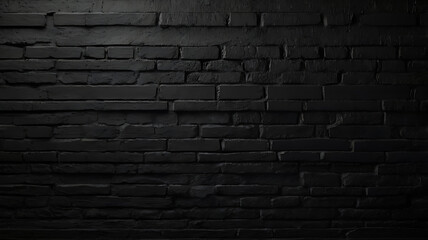 Black wall background for placing text.