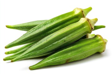 Fototapeta premium Green Okra Pile