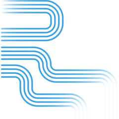 Wavy Line Modern Corner