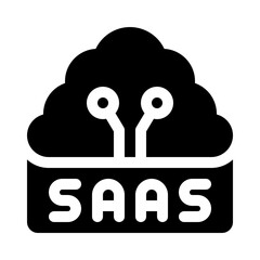 SaaS glyph icon