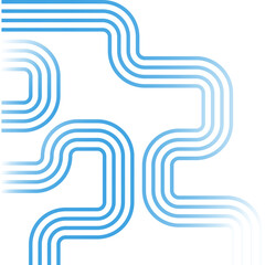 Wavy Line Modern Corner