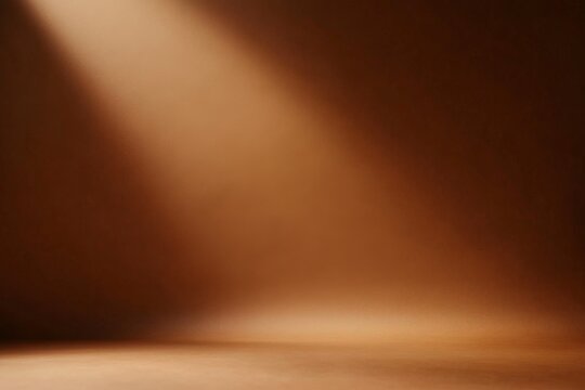 Spotlight on a warm brown studio