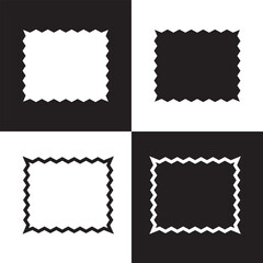 Hand drawn doodle frame icon. Vector  illustration EPS 10/ AI