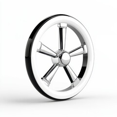 Naklejka premium Metallic Wheel Decorative Object