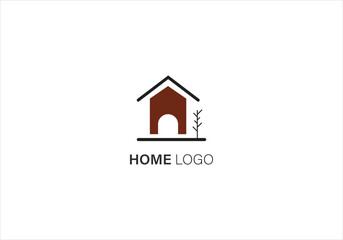 Home Logo Minimal House Design Architecture Real Estate Icon