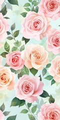 Fototapeta premium pink roses on a white background