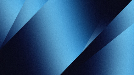 Blue gradient geometric background. Modern abstract background with grainy effect.