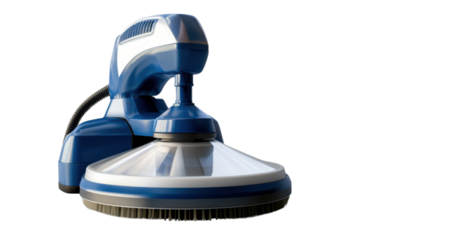 Polishing Machine: A modern, handheld polishing machine, designed with a focus on cleaning and efficiency, showcasing its industrial design and functional aesthetic.