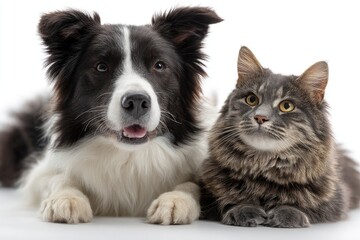 Fototapeta premium Dog and Cat Together