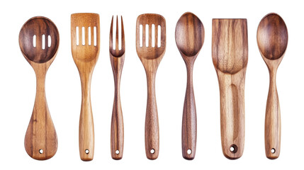 wooden kitchen utensils