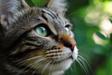 Close Up of Tabby Cat Face