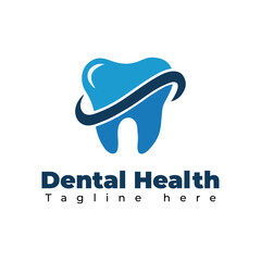 Simple Dental Teeth Logo Design Vector