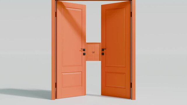 3D loop satisfying door pathway animation