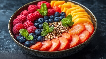 Fresh Fruits Juicy Healthy Food Assortment Still-Life