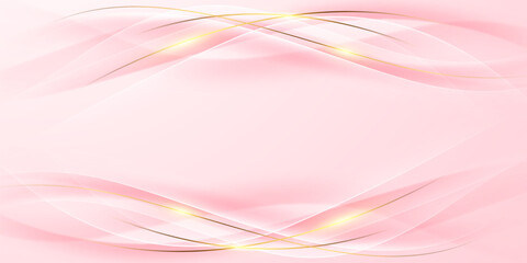 Abstract background design, modern pink and gold geometric element design.