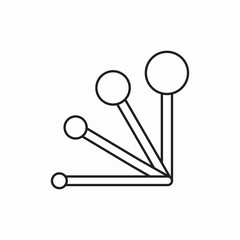 Measuring spoons set icon vector sign
