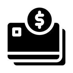 Credit card glyph icon