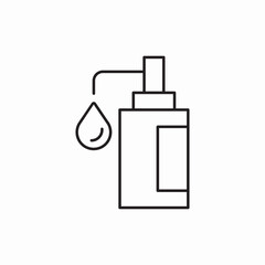 Beauty product bottle icon vector sign