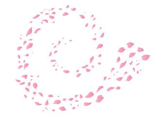 Falling Cherry Blossoms, cherry blossoms falling, fall season, vector illustration background