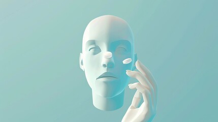 Obraz premium Light symbolic photo illustrating psychiatric care and stress healing