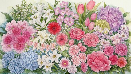 pink flowers
