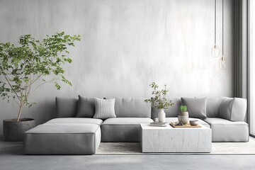 Modern minimalist living room (3)