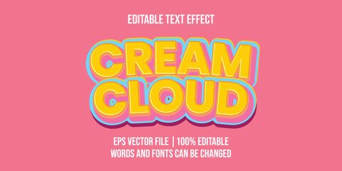 Editable text effect