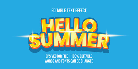 Editable text effect