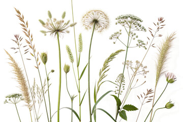 Colorful Wildflowers Botanical Image