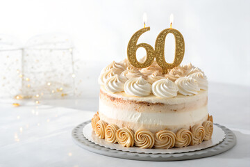 Birthday Cake Celebrating 60 Years