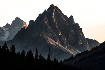 Majestic Mountain Range at Dawn
