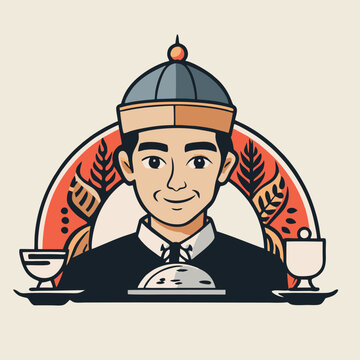 recommend clip art: design logo mascot vector art character food drink chef