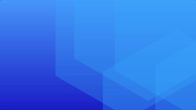 4k blue gradient abstract hexagon background animated looping