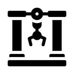 Robot Arm glyph icon