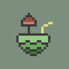 Obraz premium sweet drink pixel art for your needs
