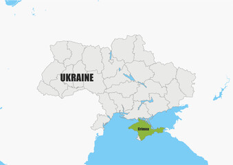 Carte Ukraine crimea