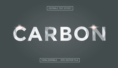 Carbon editable text effect