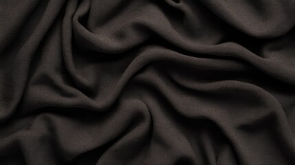 Fototapeta premium Natural brown cotton background with mild wrinkling and visible texture lines