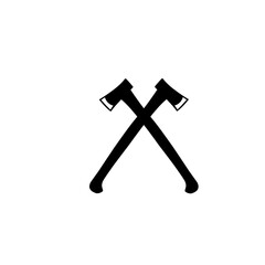 crossed axe icon sign