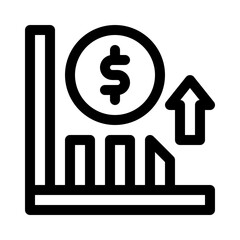 Profit line icon
