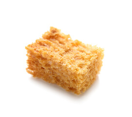 Crunchy crouton isolated on white background