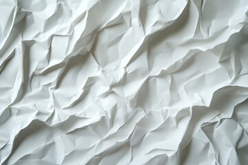 Obraz premium Crumpled white paper texture (4)