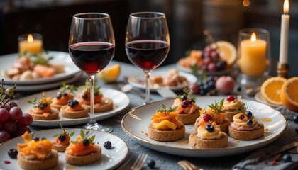 Wine and cheese background image, canapes, meals, dishes, food, banner textures advertising posters