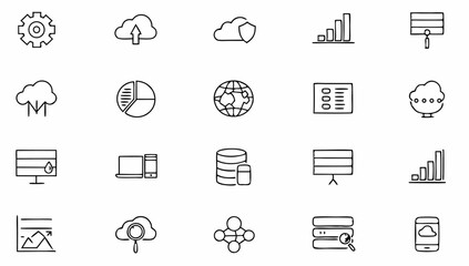 data analytics set of web icons in line style  dat (1).eps