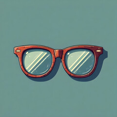 Stylish Round Sunglasses with Gradient Lenses on White Surface	