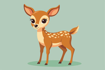 Obraz premium Illustration of Cute Deer Isolated